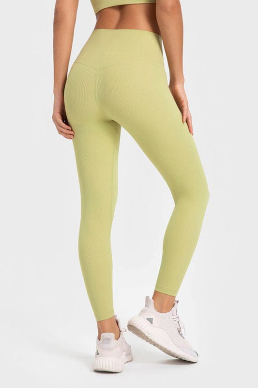 Highly Stretchy Wide Waistband Yoga Leggings - Body By J'ne