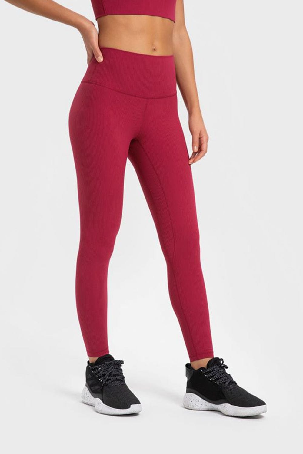 Highly Stretchy Wide Waistband Yoga Leggings - Body By J'ne