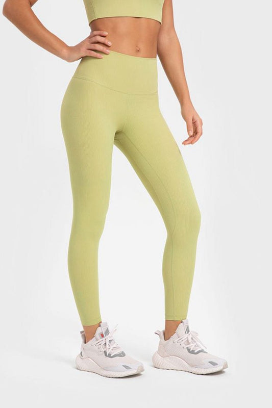 Highly Stretchy Wide Waistband Yoga Leggings - Body By J'ne