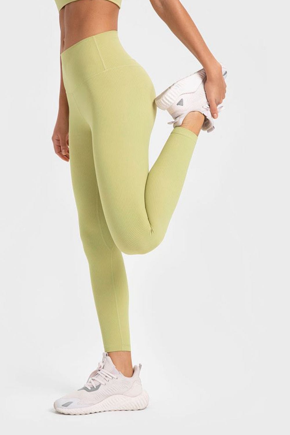 Highly Stretchy Wide Waistband Yoga Leggings - Body By J'ne