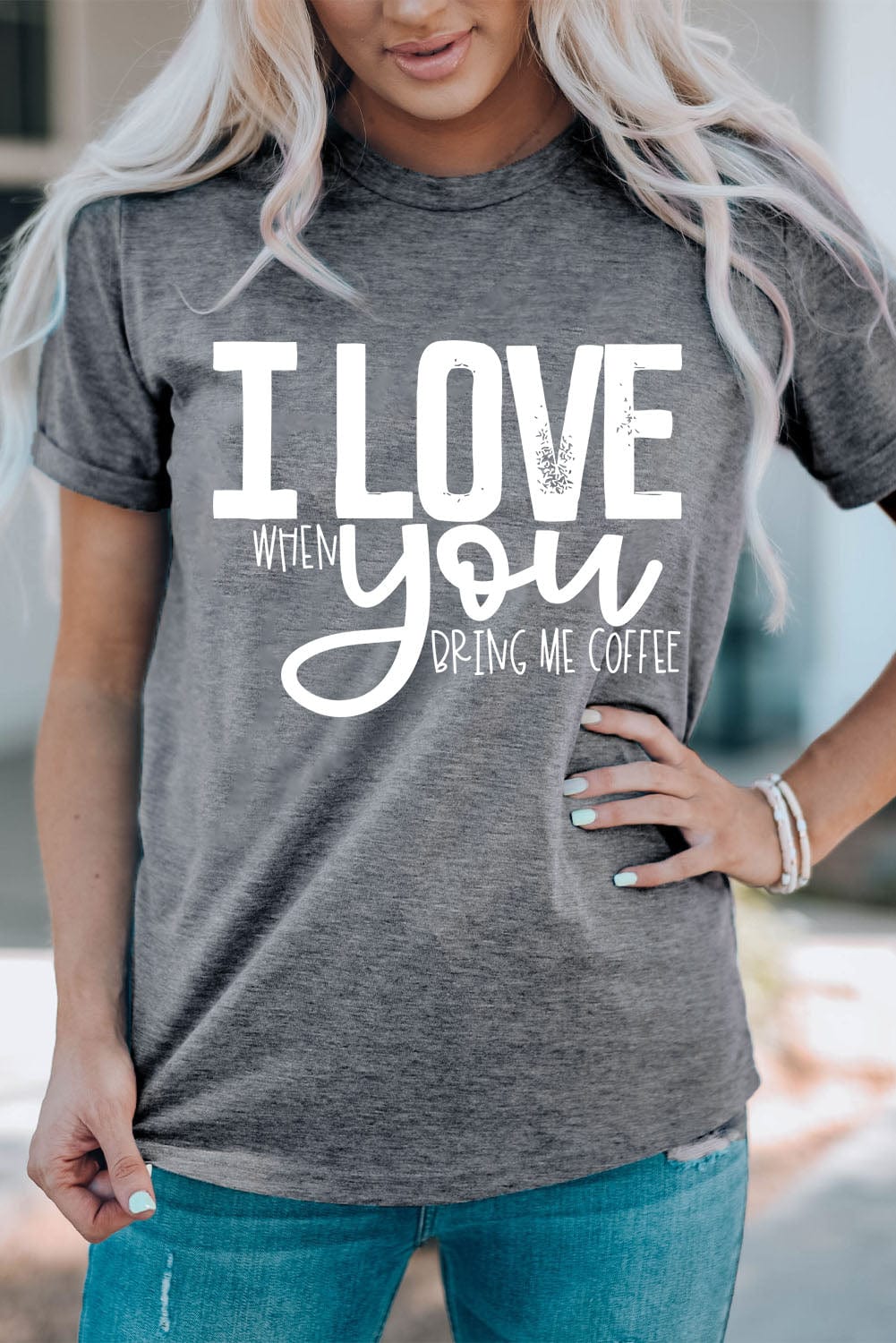 I LOVE YOU Crewneck T-Shirt - Body By J'ne