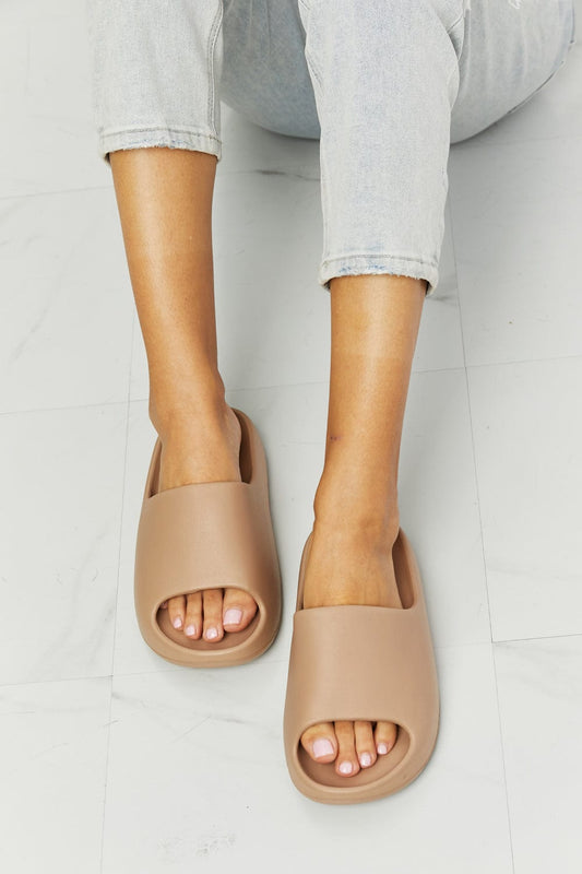 In My Comfort Zone Slides in Beige - Body By J'ne