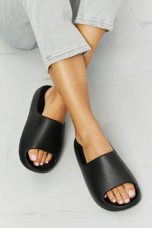 In My Comfort Zone Slides in Black - Body By J'ne