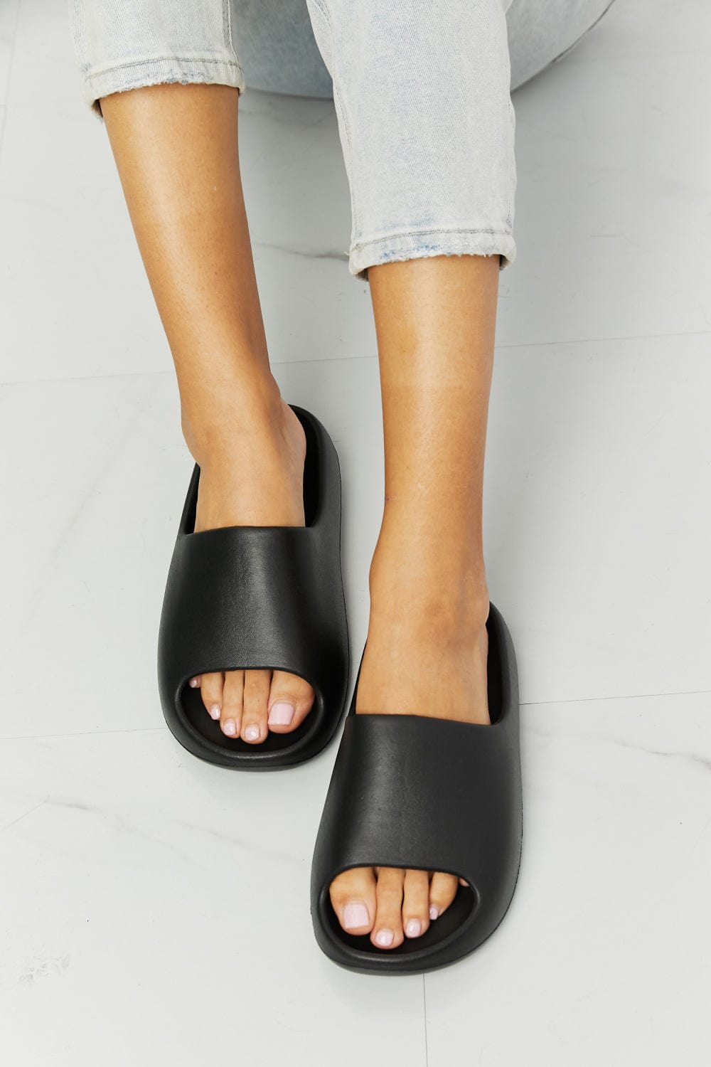 In My Comfort Zone Slides in Black - Body By J'ne