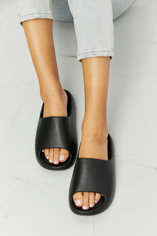 In My Comfort Zone Slides in Black - Body By J'ne