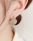 Inlaid Cubic Zirconia Brass Earrings - Body By J'ne