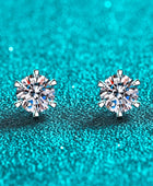 Inlaid Moissanite Stud Earrings - Body By J'ne