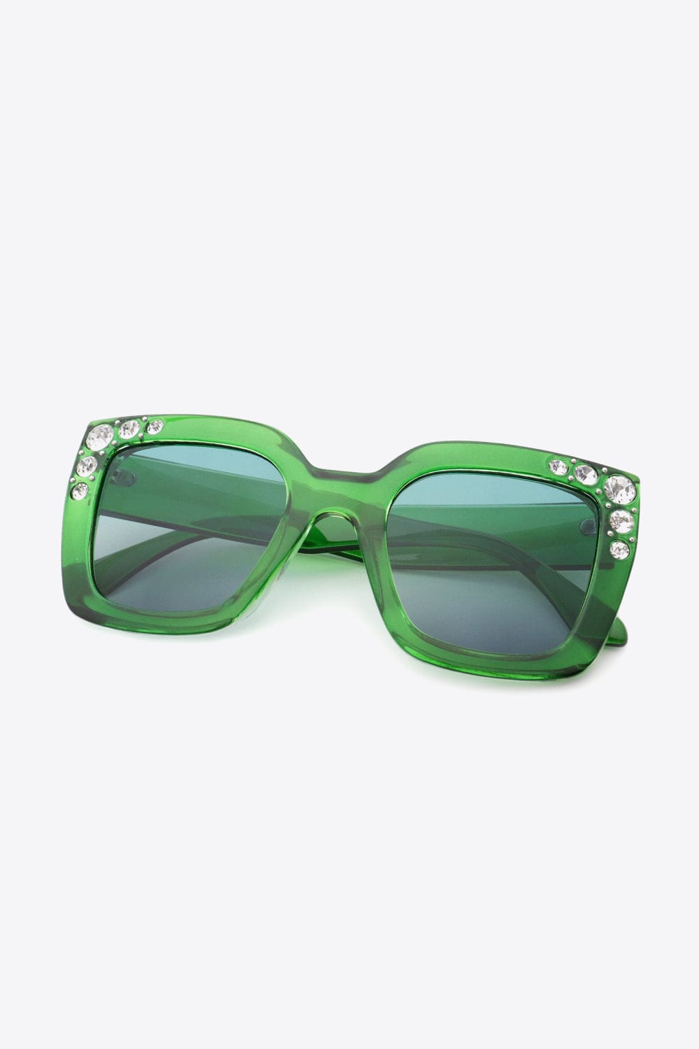 Inlaid Rhinestone Polycarbonate Sunglasses - Body By J'ne