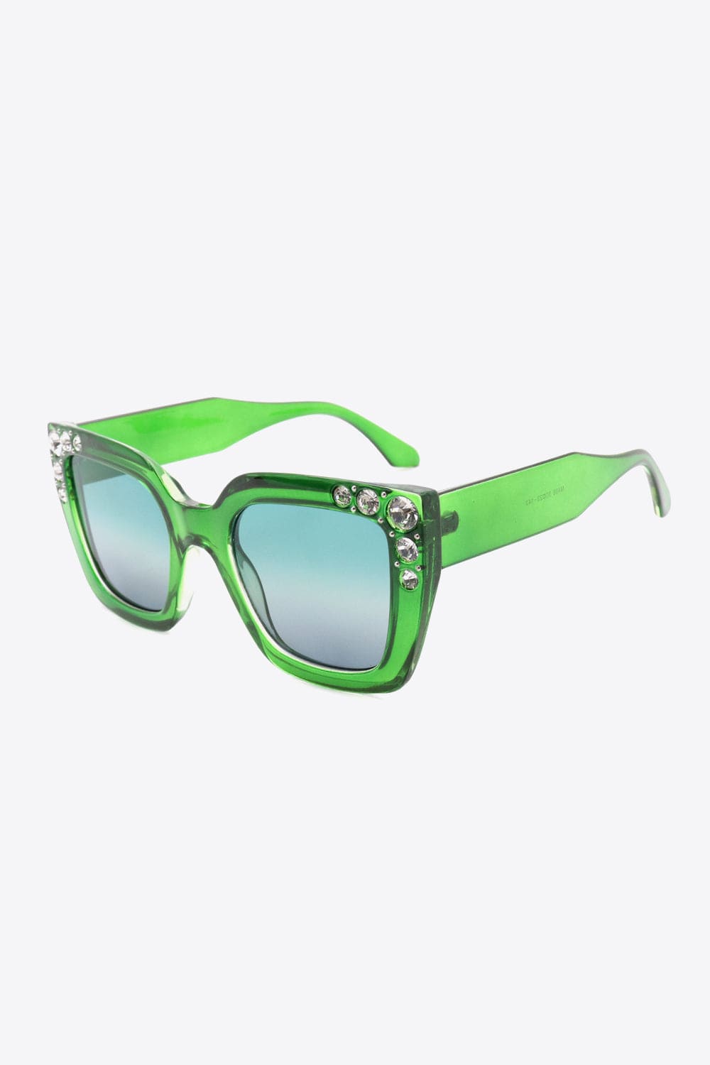 Inlaid Rhinestone Polycarbonate Sunglasses - Body By J'ne