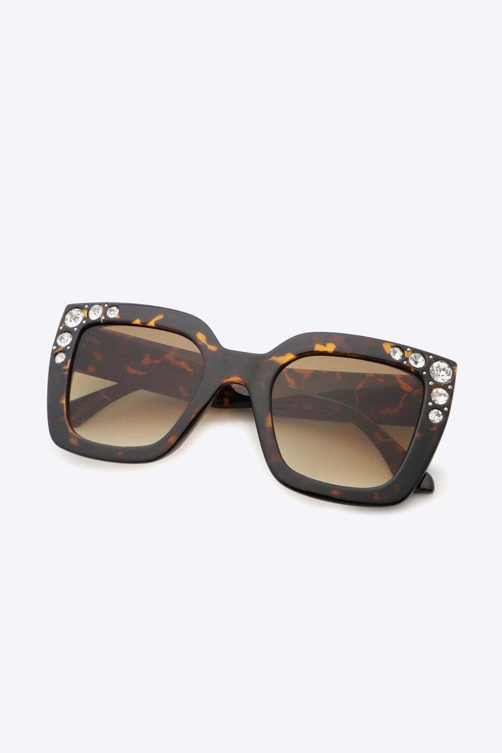 Inlaid Rhinestone Polycarbonate Sunglasses - Body By J'ne