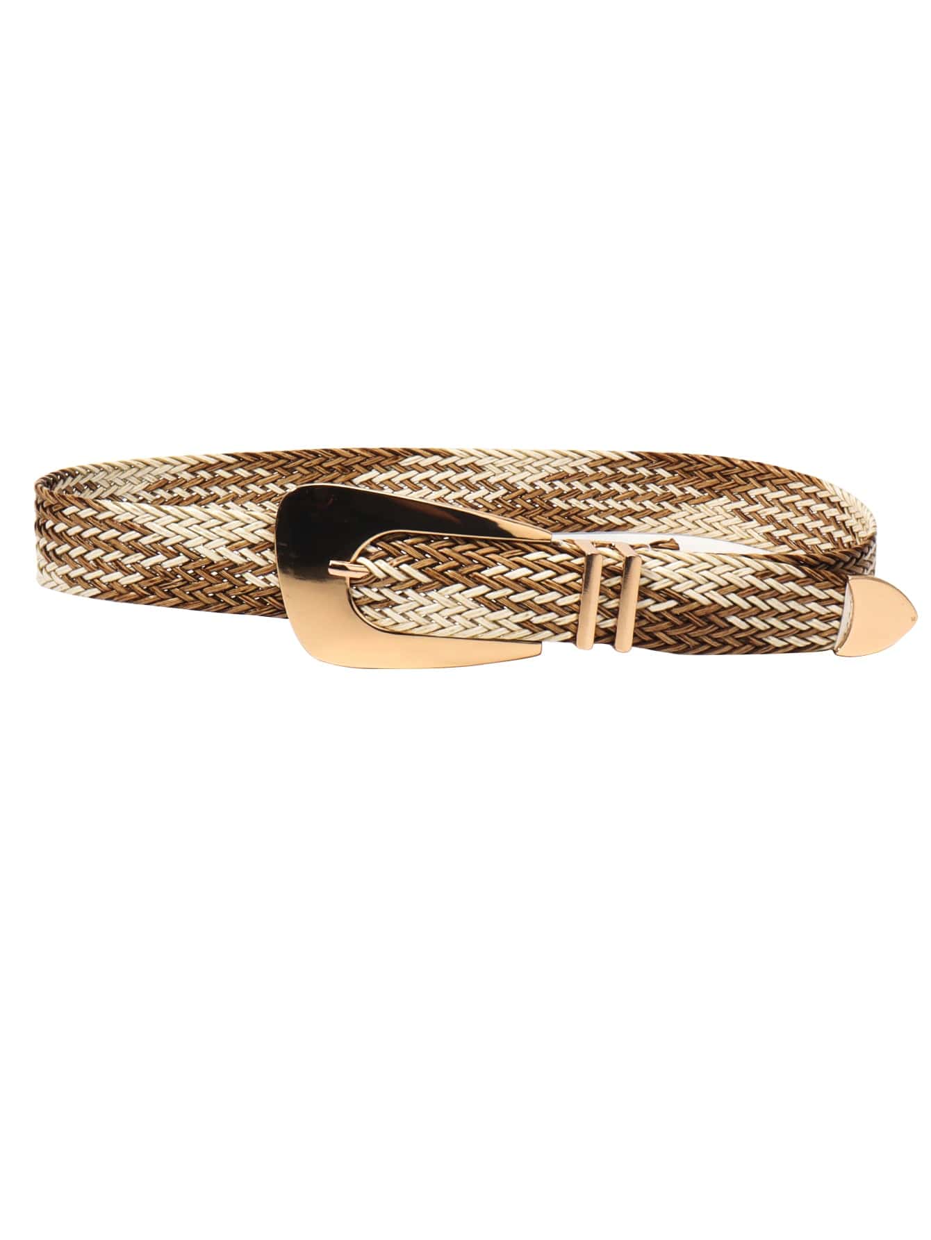 Irregular Buckle Braid Belt - Body By J'ne
