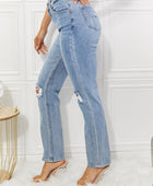 Kancan Abby High Rise Slim Straight Jeans - Body By J'ne