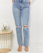 Kancan Abby High Rise Slim Straight Jeans - Body By J'ne