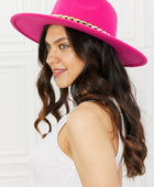 Keep Your Promise Fedora Hat in Pink - Body By J'ne