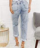 Kendra High Rise Distressed Straight Jeans - Body By J'ne