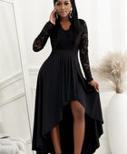 Lace High-Low V-Neck Dress - Body By J'ne