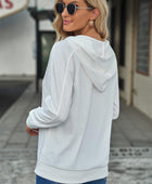 Lace-Up Dropped Shoulder Hoodie - Body By J'ne