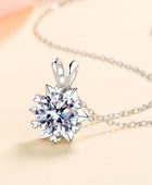 Learning To Love 925 Sterling Silver Moissanite Pendant Necklace - Body By J'ne