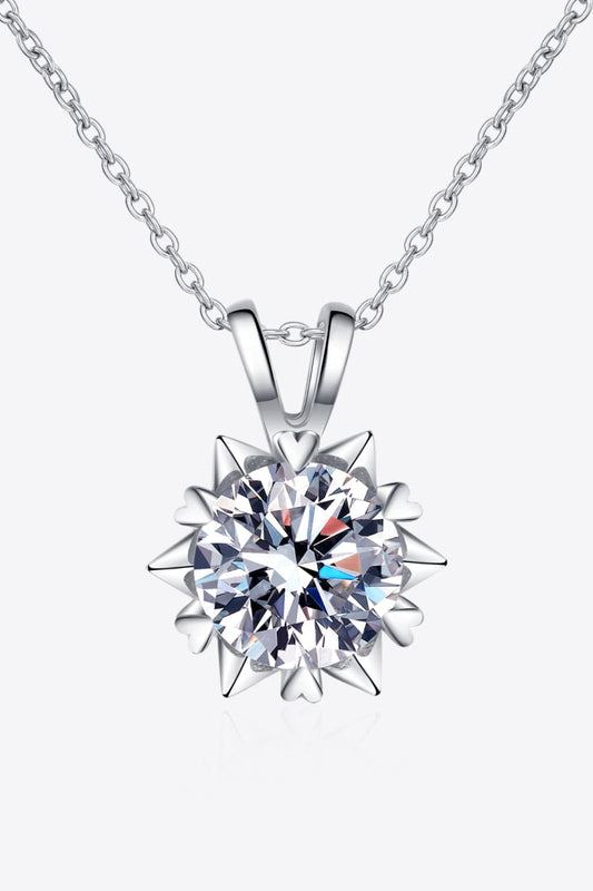 Learning To Love 925 Sterling Silver Moissanite Pendant Necklace - Body By J'ne