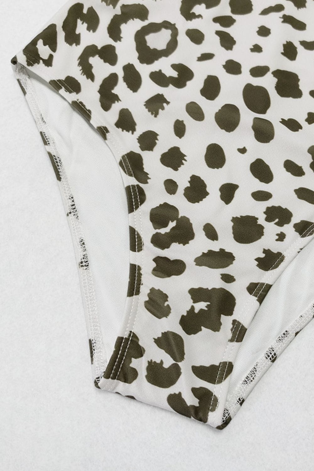 Leopard Print Cutout Lined One-Piece Swimsuit - Body By J'ne