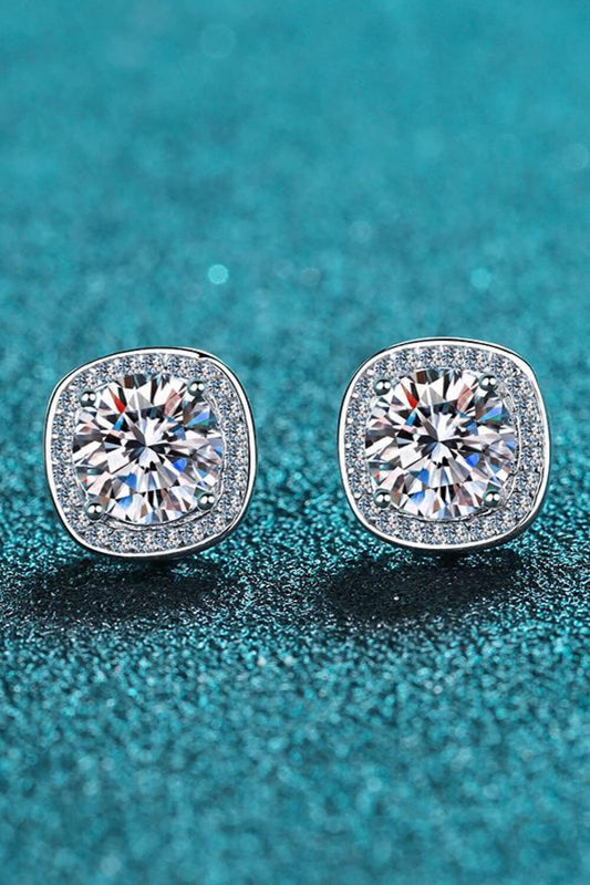 Let Me Love You 1 Carat Moissanite Stud Earrings - Body By J'ne