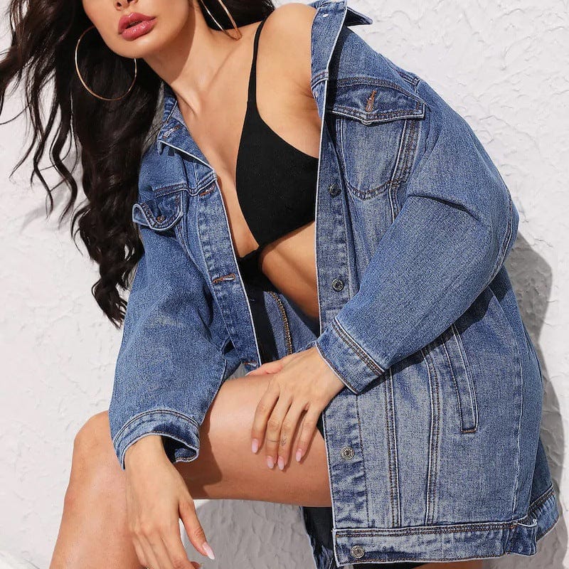 Long Sleeve Denim Jacket - Body By J'ne