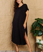 Love On Me Full Size Solid Maxi Dress - Body By J'ne