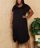 Love On Me Full Size Solid Maxi Dress - Body By J'ne