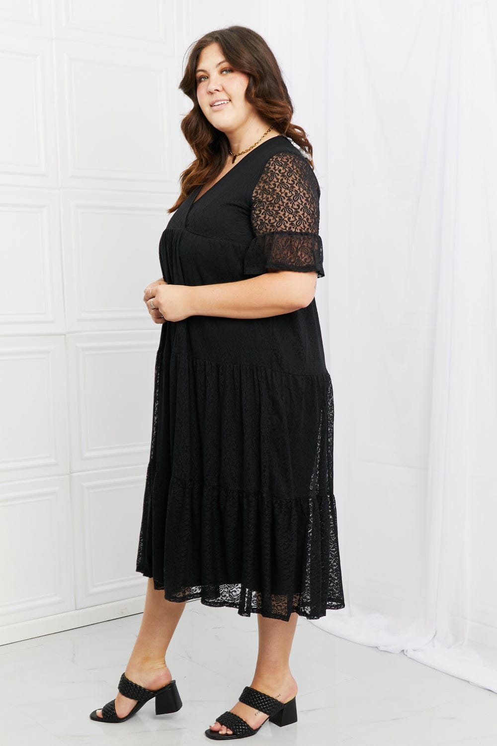 Lovely Lace Tiered Dress - Body By J'ne