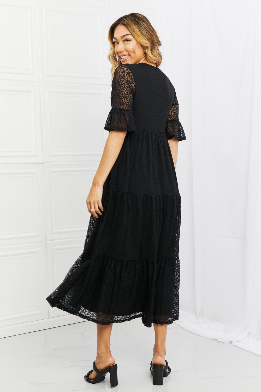 Lovely Lace Tiered Dress - Body By J'ne