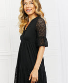 Lovely Lace Tiered Dress - Body By J'ne