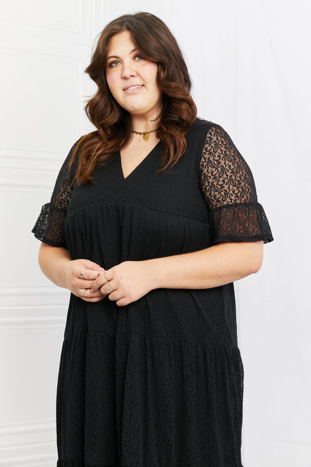 Lovely Lace Tiered Dress - Body By J'ne
