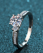 Lucky Charm Moissanite Rhodium-Plated Ring - Body By J'ne