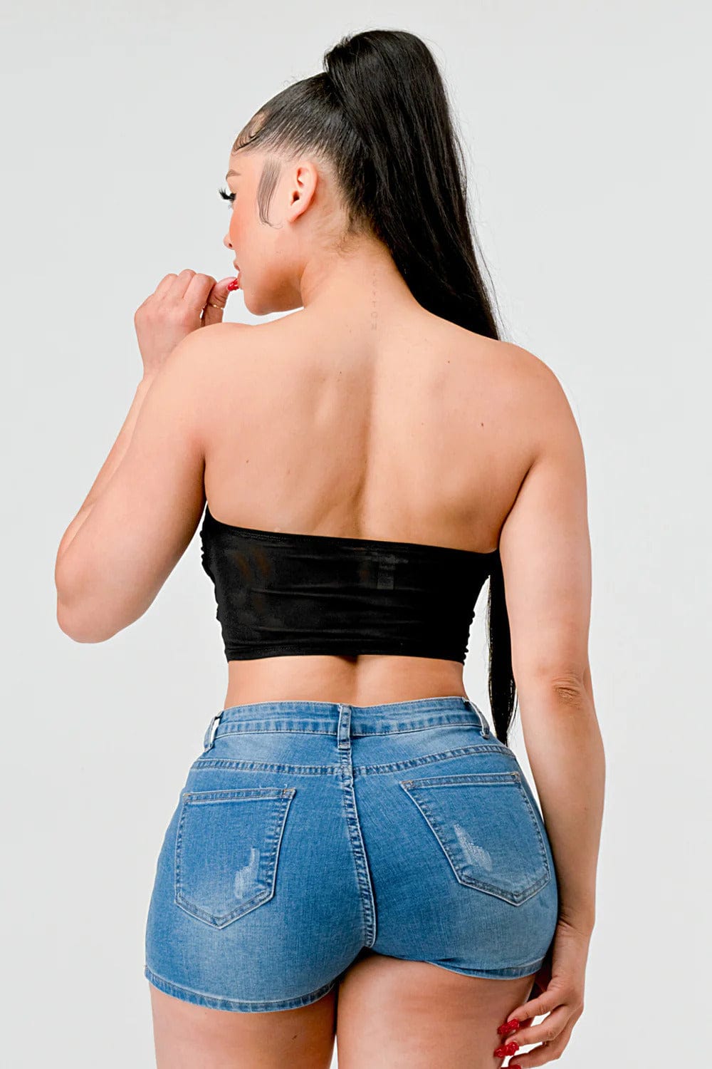 Luxe super stretch mesh layered corset bustier - Body By J'ne