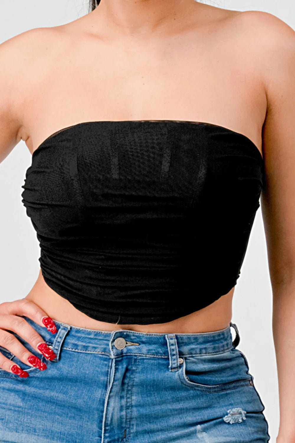 Luxe super stretch mesh layered corset bustier - Body By J'ne