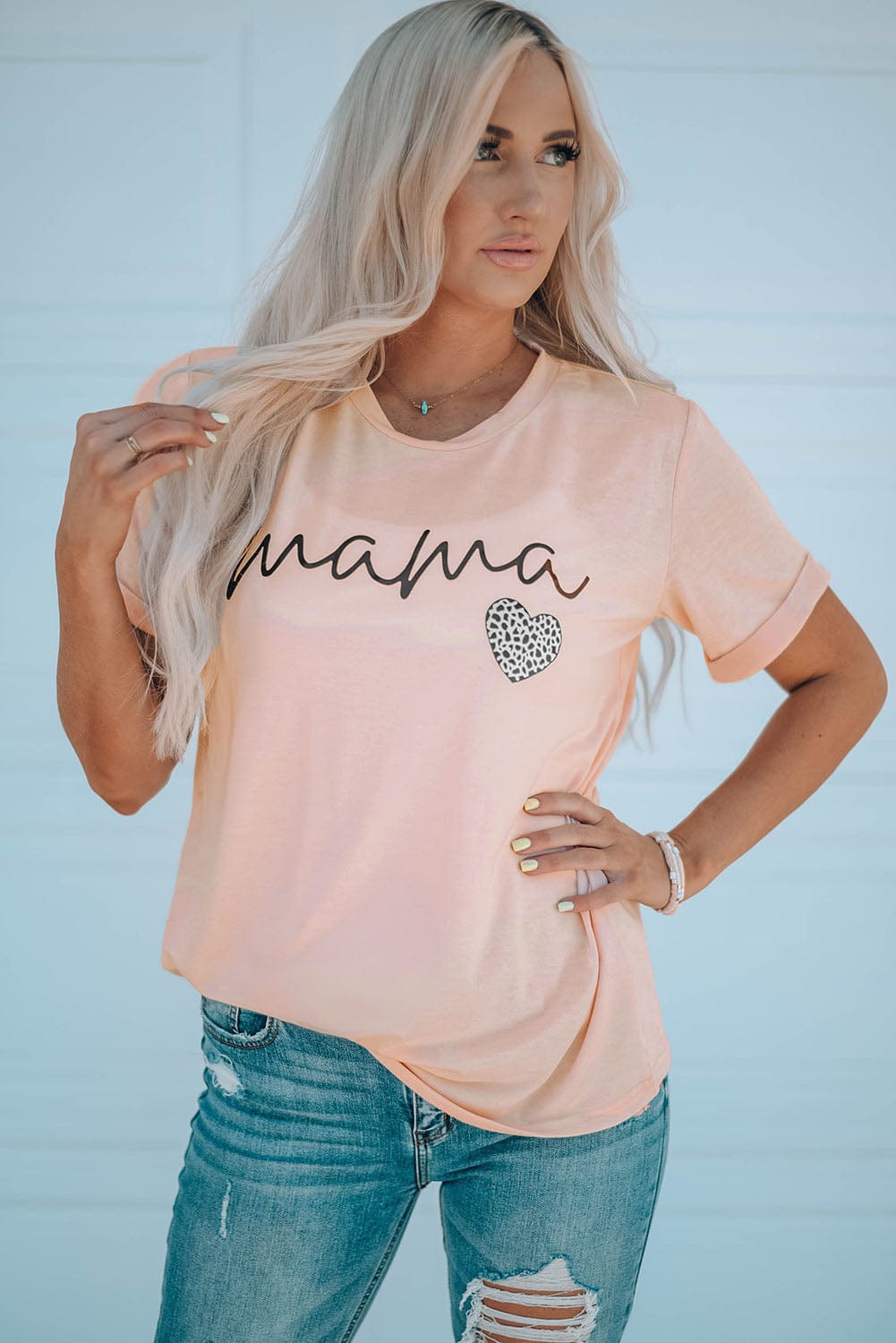 MAMA Heart Graphic Tee Shirt - Body By J'ne