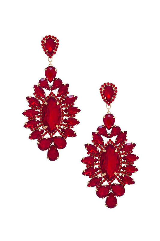 Marquise Rhinestone Dangle Earring - Body By J'ne