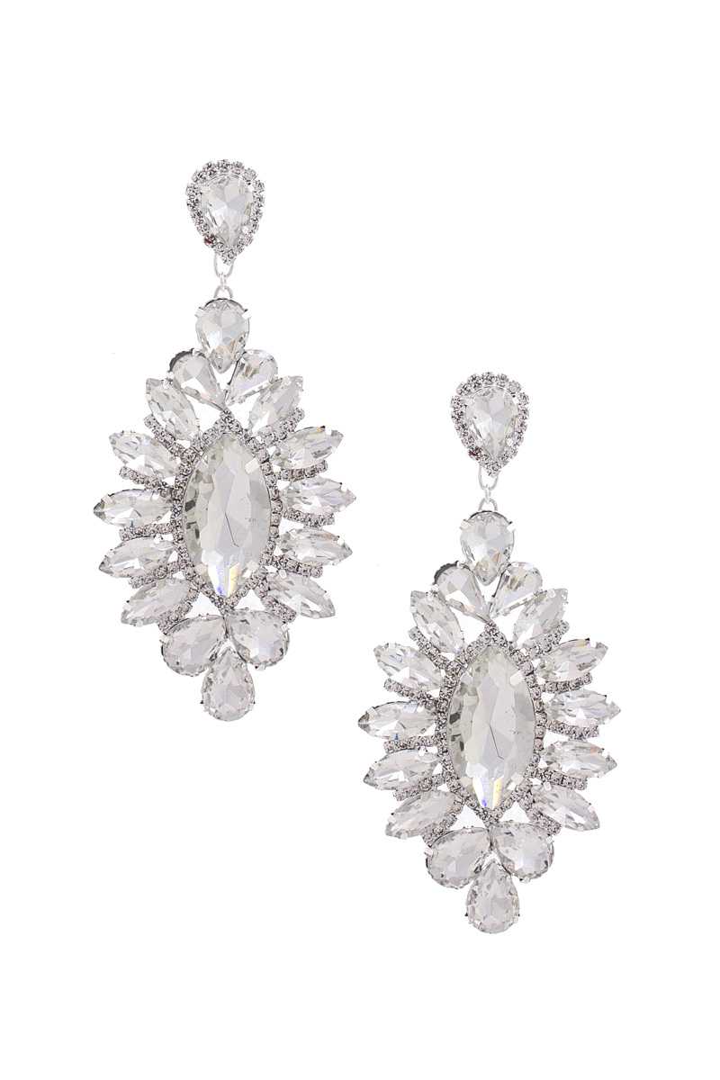 Marquise Rhinestone Dangle Earring - Body By J'ne