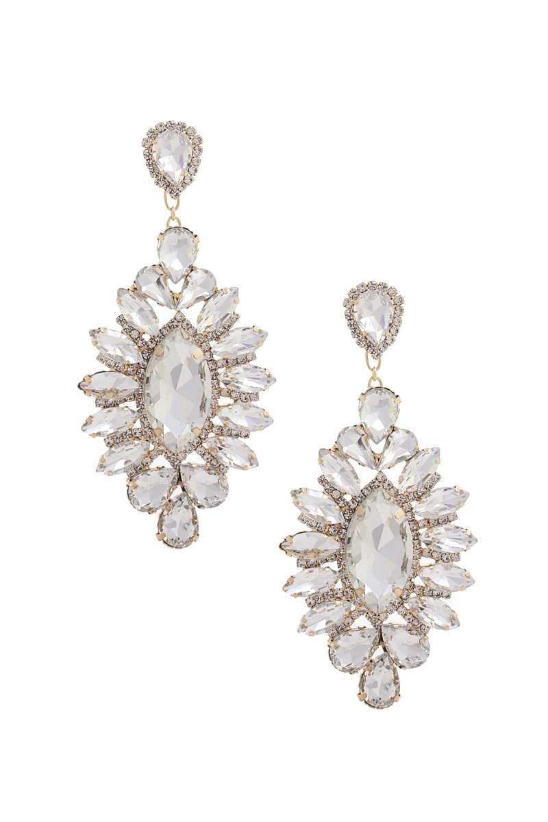 Marquise Rhinestone Dangle Earring - Body By J'ne