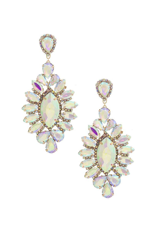 Marquise Rhinestone Dangle Earring - Body By J'ne