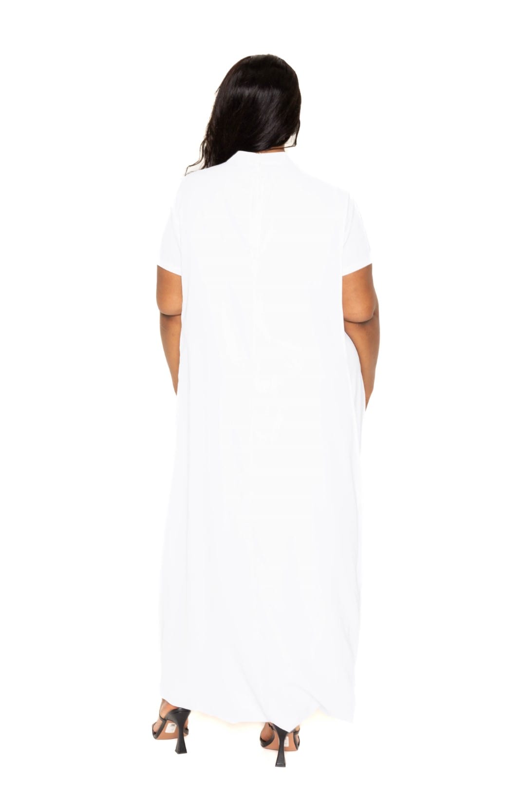 Mock neck back cape dress - Body By J'ne