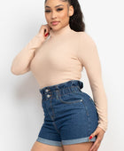 Mock Neck Long Sleeve Top - Body By J'ne