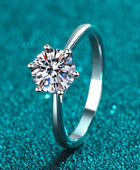 Moissanite 6-Prong Adjustable Ring - Body By J'ne