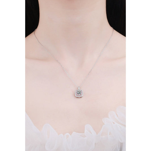 Moissanite Geometric Pendant Necklace - Body By J'ne