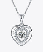 Moissanite Heart Pendant Necklace - Body By J'ne