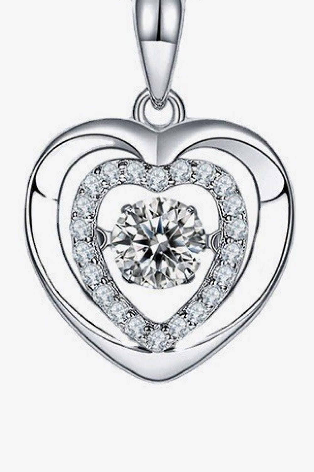 Moissanite Heart Pendant Necklace - Body By J'ne