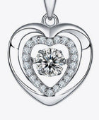 Moissanite Heart Pendant Necklace - Body By J'ne