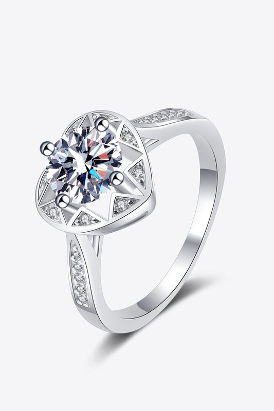 Moissanite Heart Ring - Body By J'ne