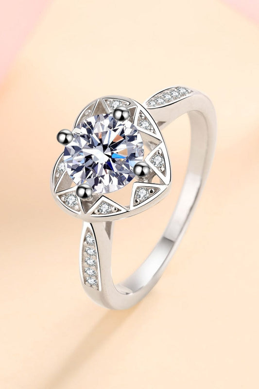 Moissanite Heart Ring - Body By J'ne