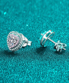 Moissanite Heart-Shaped Stud Earrings - Body By J'ne